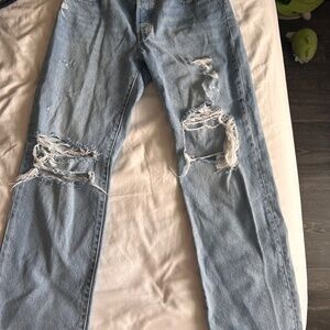 Levi ripped jeans 501 size W28 L30